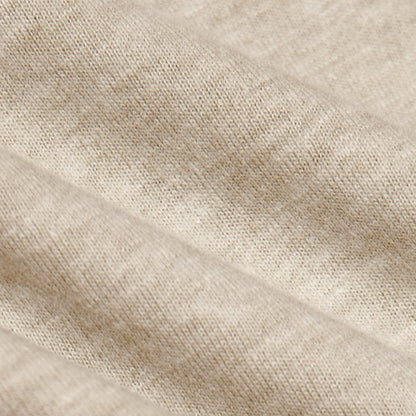 Heather Light Khaki V-Neck Tee