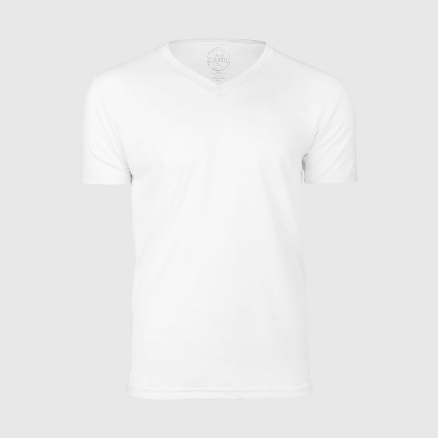 True Classic Men’s V-Neck T Shirt – Soft Cotton Blend Fit, Tailored Short Sleeve Tee for Everyday, Streetwear, or Layered Looks