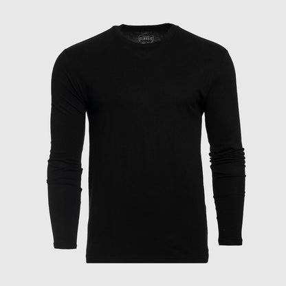 True Classic Men’s Long Sleeve Crew Neck Tee – Soft Cotton Stretch Fit, Tailored Everyday Shirt for Layering, Loungewear, or Streetwear Looks