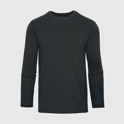 True Classic Men’s Long Sleeve Crew Neck Tee – Soft Cotton Stretch Fit, Tailored Everyday Shirt for Layering, Loungewear, or Streetwear Looks