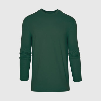 Hunter Green Long Sleeve Crew Neck Tee