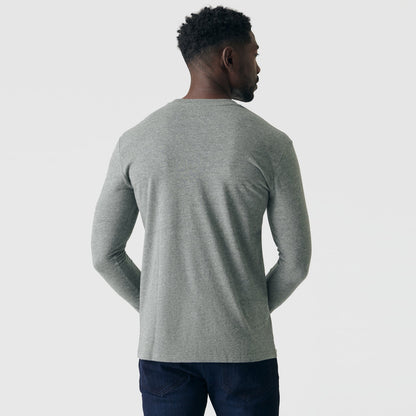 Heather Hunter Green Long Sleeve Crew Neck Tee