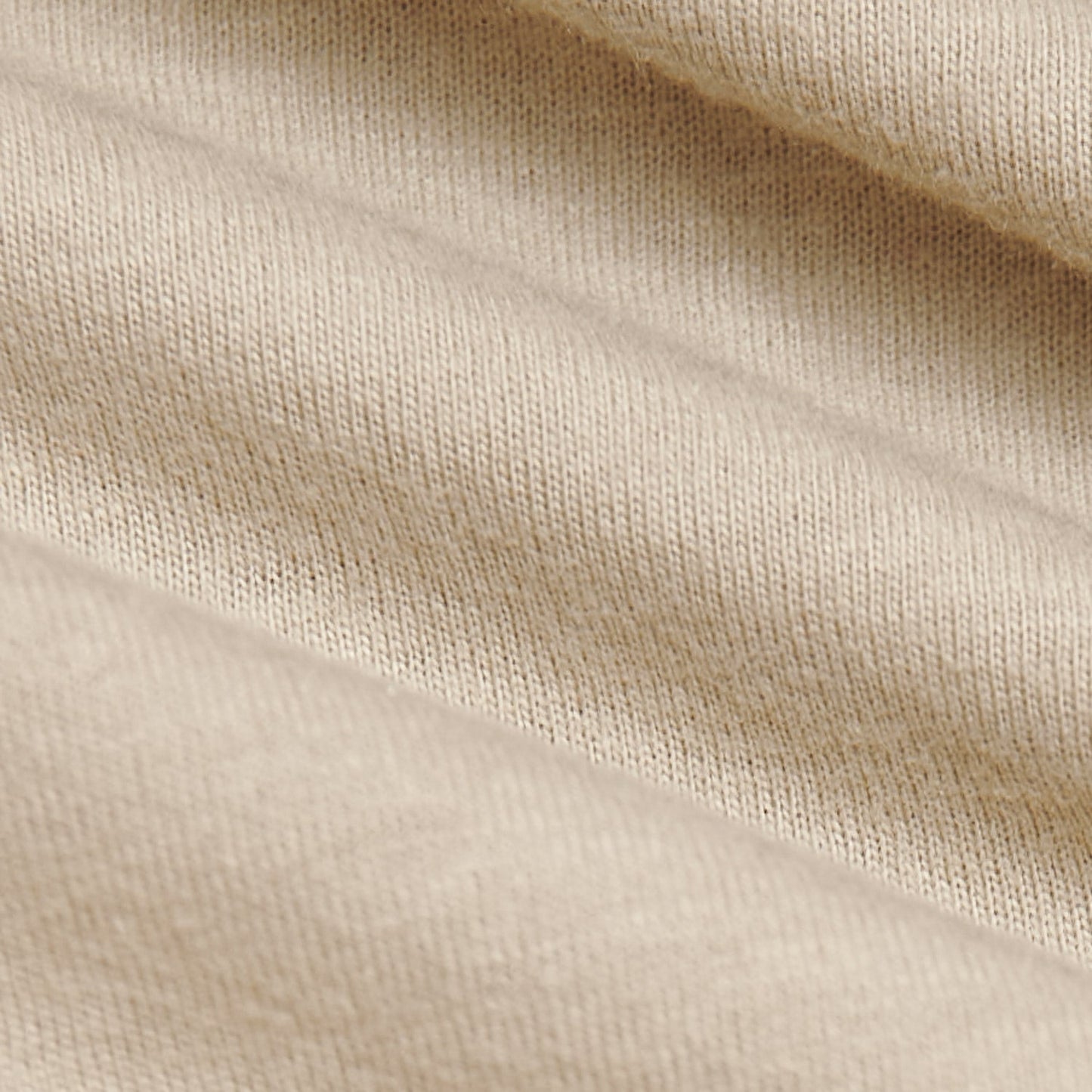 Light Khaki Long Sleeve Crew Neck Tee