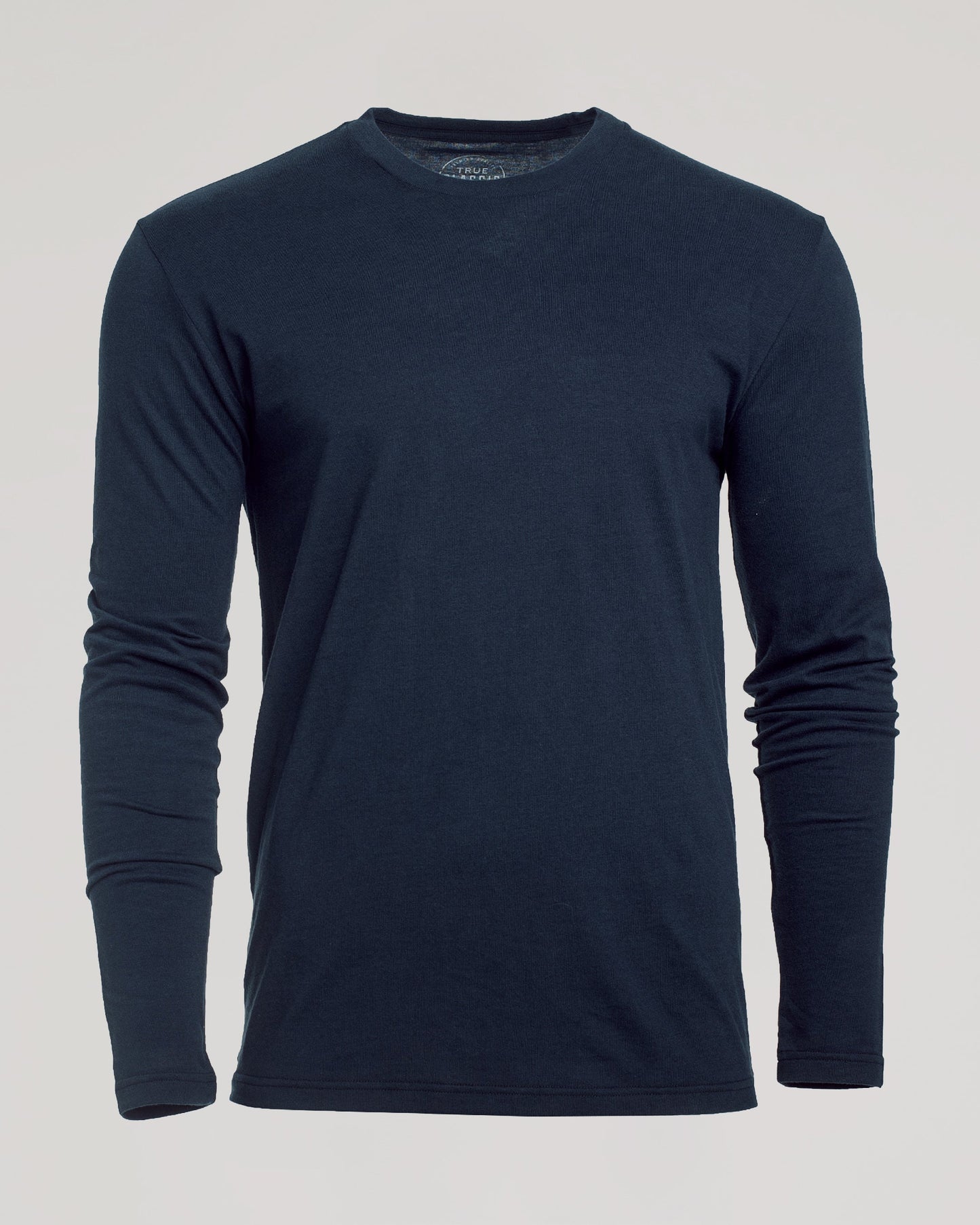 True Classic Men’s Long Sleeve Crew Neck Tee – Soft Cotton Stretch Fit, Tailored Everyday Shirt for Layering, Loungewear, or Streetwear Looks