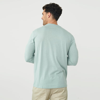 Sage Long Sleeve Crew Neck Tee