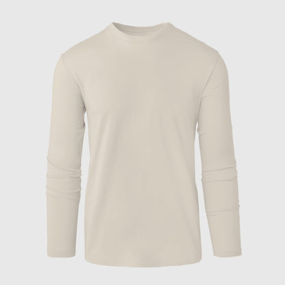 Sandstone Long Sleeve Crew Neck Tee