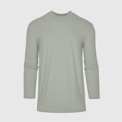 Slate Green Long Sleeve Crew Neck Tee