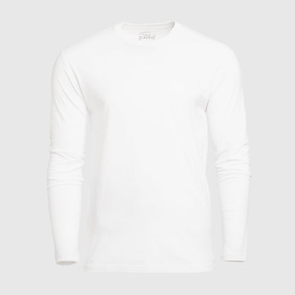 True Classic Men’s Long Sleeve Crew Neck Tee – Soft Cotton Stretch Fit, Tailored Everyday Shirt for Layering, Loungewear, or Streetwear Looks