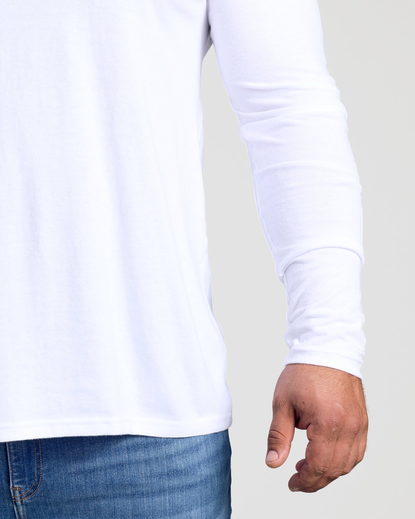 All White Classic Long Sleeve Crew 2-Pack