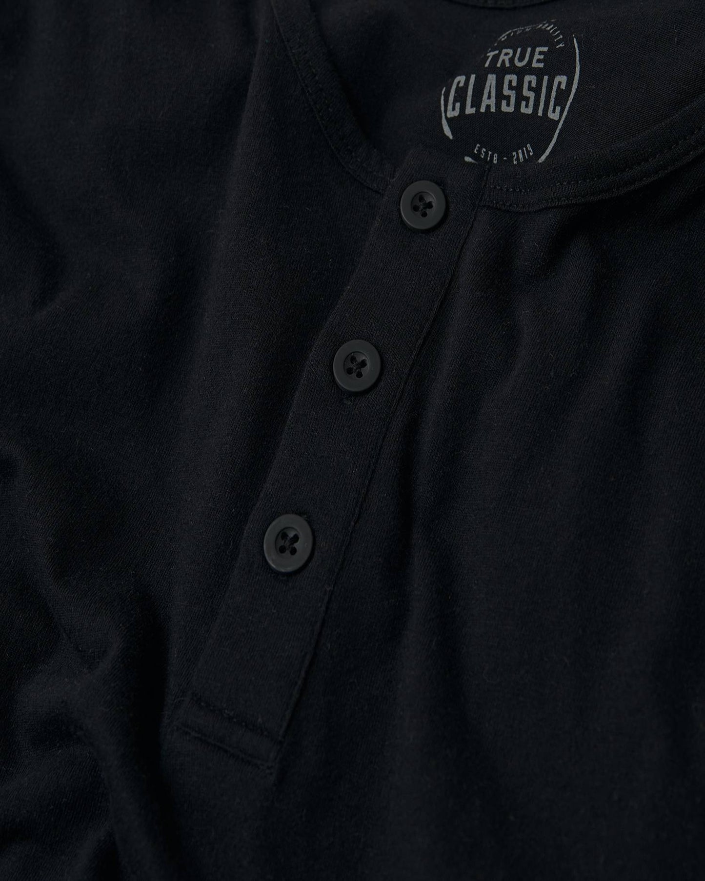 All Black Classic Henley 3-Pack