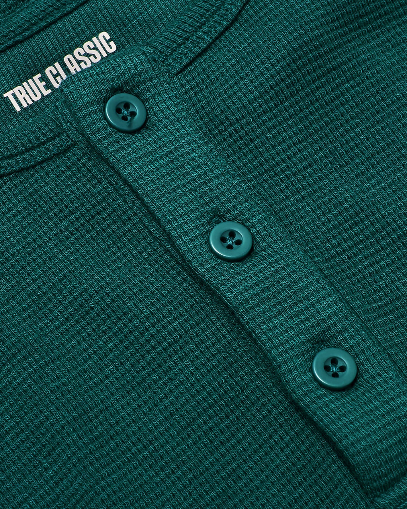 Seasonal Waffle Long Sleeve Henley 6-Pack