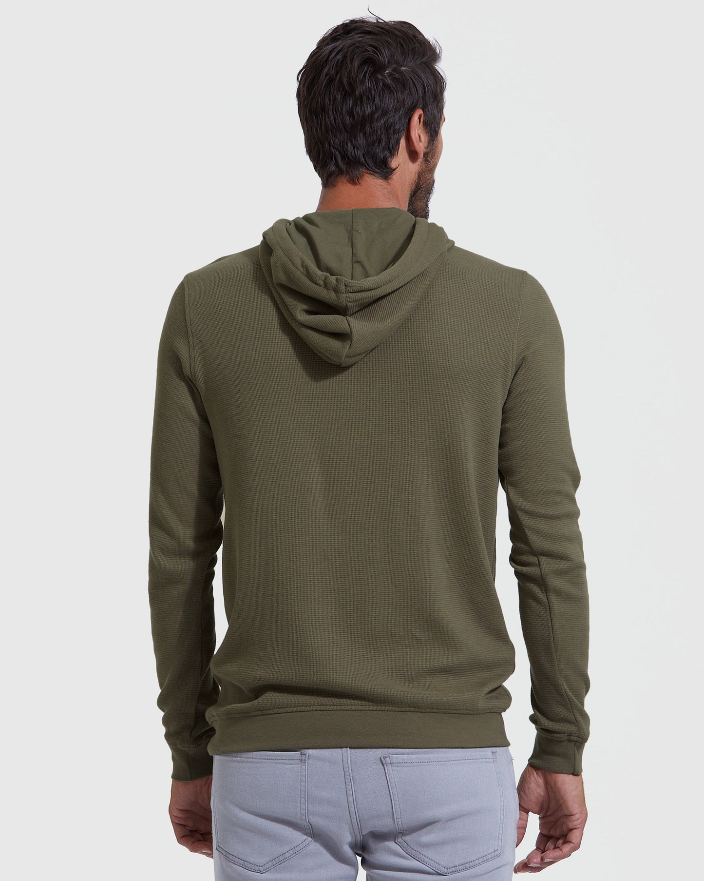 Black & Military Green Waffle Hoodie 2-Pack