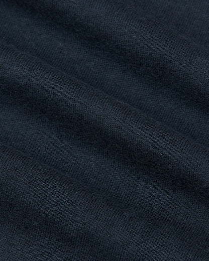 Navy Hooded Long Sleeve T-Shirt