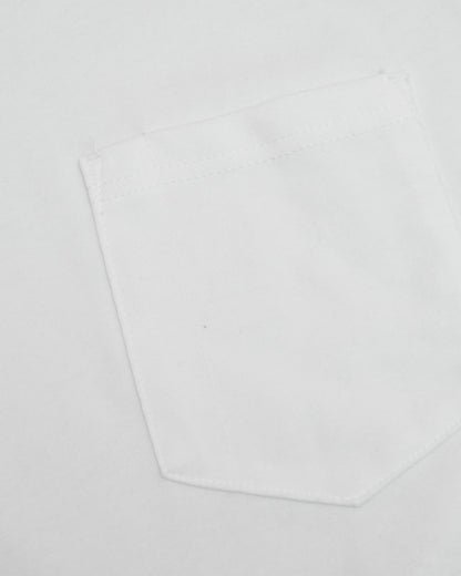White Tall Heavyweight Long Sleeve Pocket Crew 2-Pack