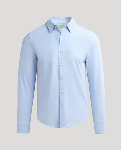 Blue Stripe Stretch Oxford 2.0