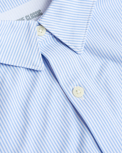 Blue Stripe Stretch Oxford 2.0
