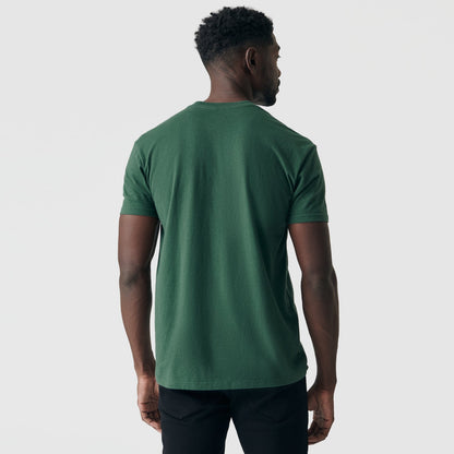 Hunter Green Pocket Crew Tee