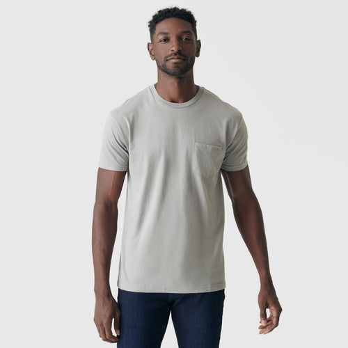 Iron Gray Pocket Crew Tee