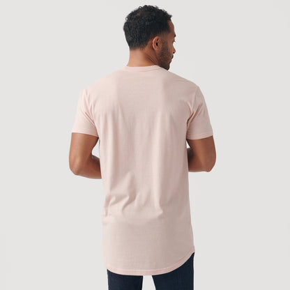 Dusty Pink Tall Round Hem Crew Neck T-Shirt