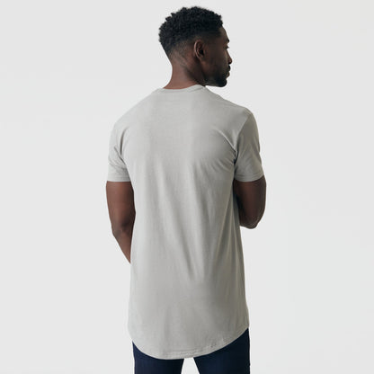 Iron Gray Tall Round Hem Crew Neck T-Shirt