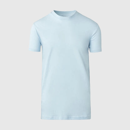 Pale Blue Tall Round Hem Crew Neck T-Shirt
