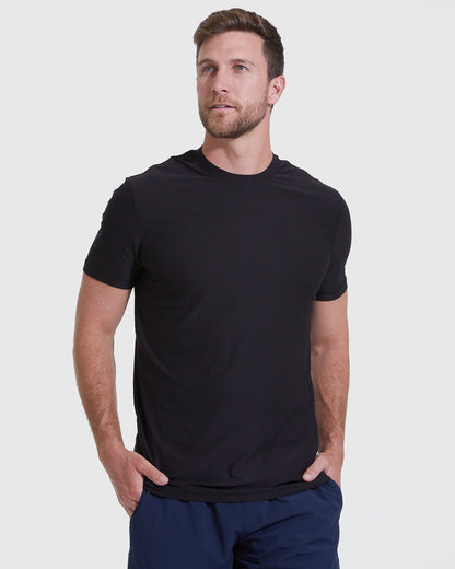 Black Tall Active Crew 2-Pack