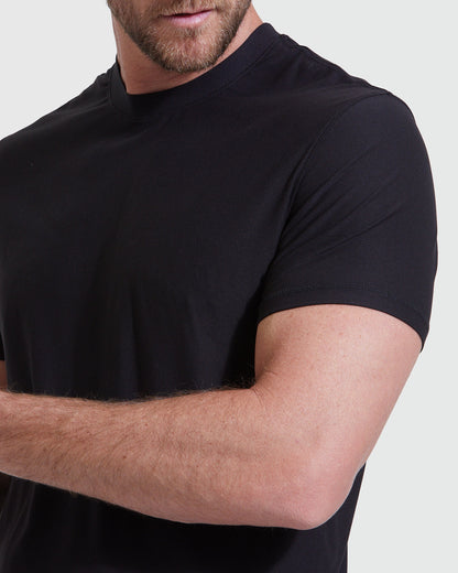 Black Tall Active Crew 2-Pack
