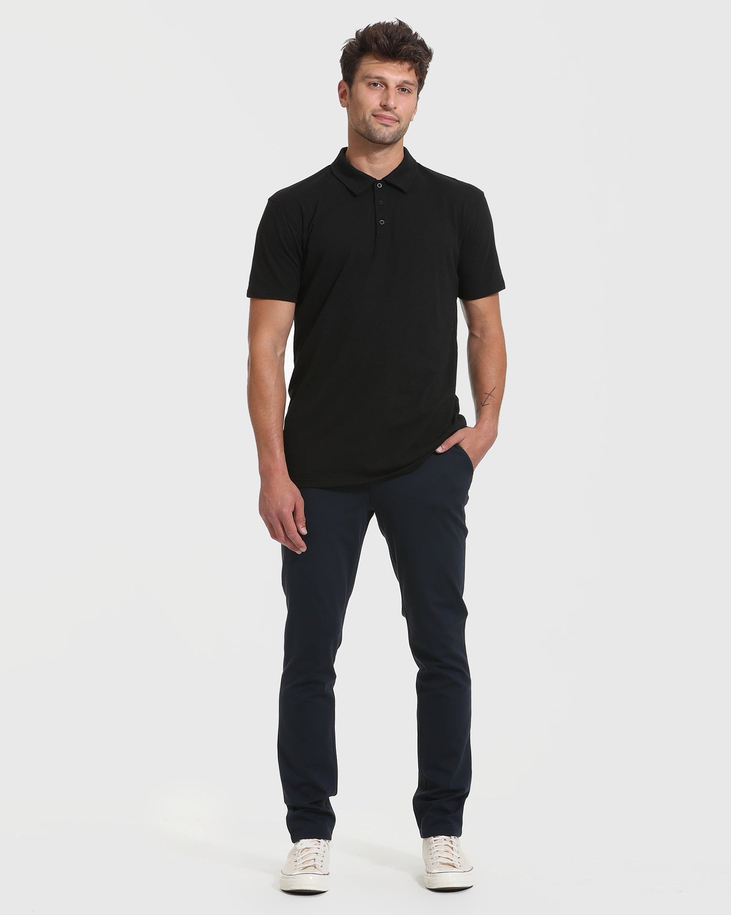 Black Tall Classic Polo 2-Pack
