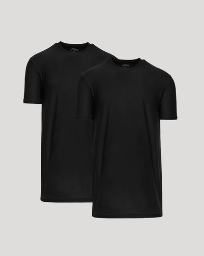 Black Tall Active Crew 2-Pack