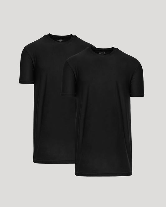 Black Tall Active Crew 2-Pack
