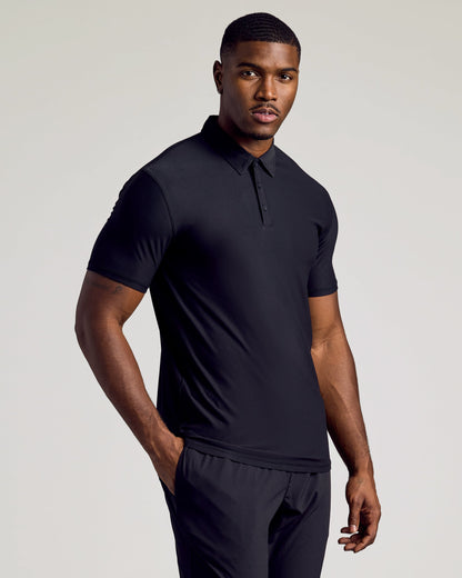 Black & White Tall Active Polo 2-Pack
