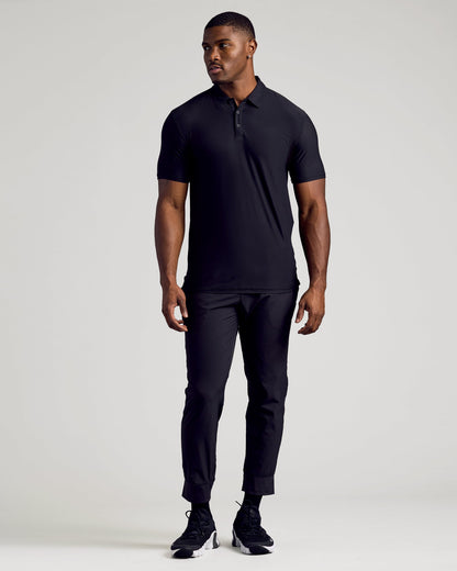 Black Tall Active Polo 2-Pack