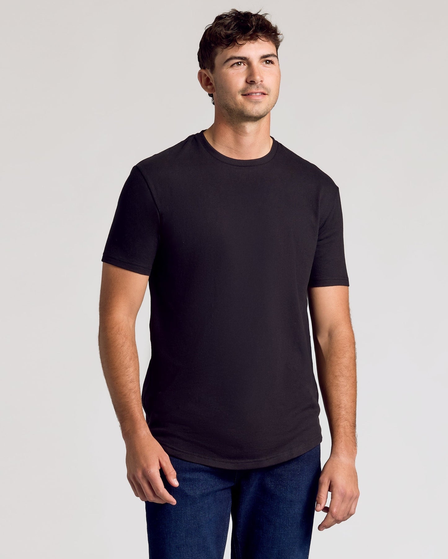 Black & White Classic Tall Curved Hem Crew 10-Pack