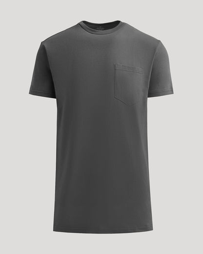 Carbon Tall Heavyweight Pocket Crew