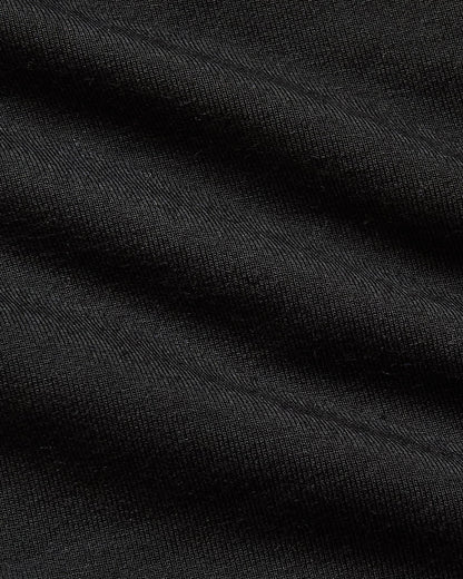 Womens Black Slouch Pullover Crew