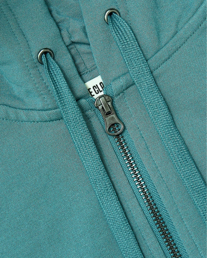Womens Stormcloud Crop Zip Hoodie