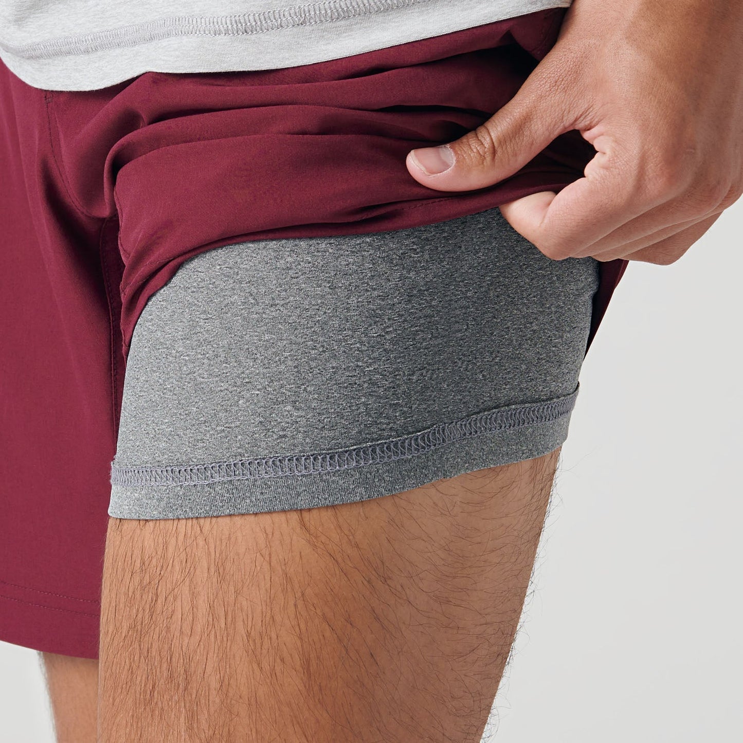 Burgundy Active Performance Short Outlet