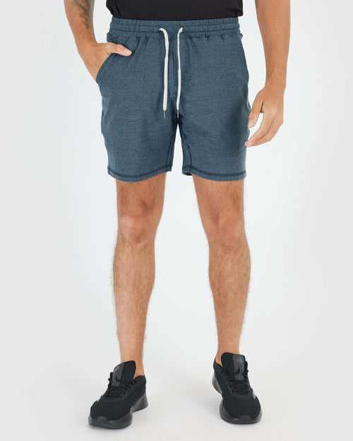 Dark Heather Indigo Active Comfort Shorts