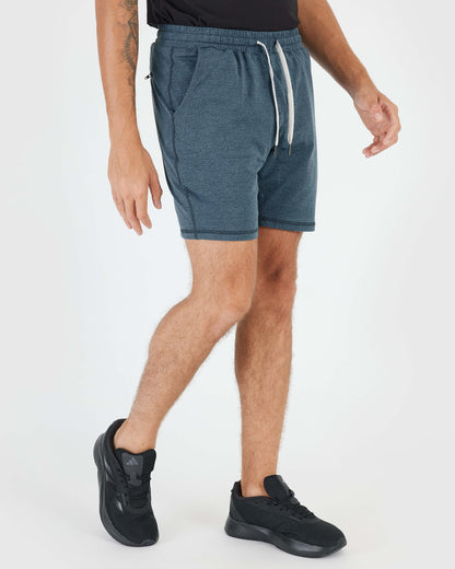 Dark Heather Indigo Active Comfort Shorts