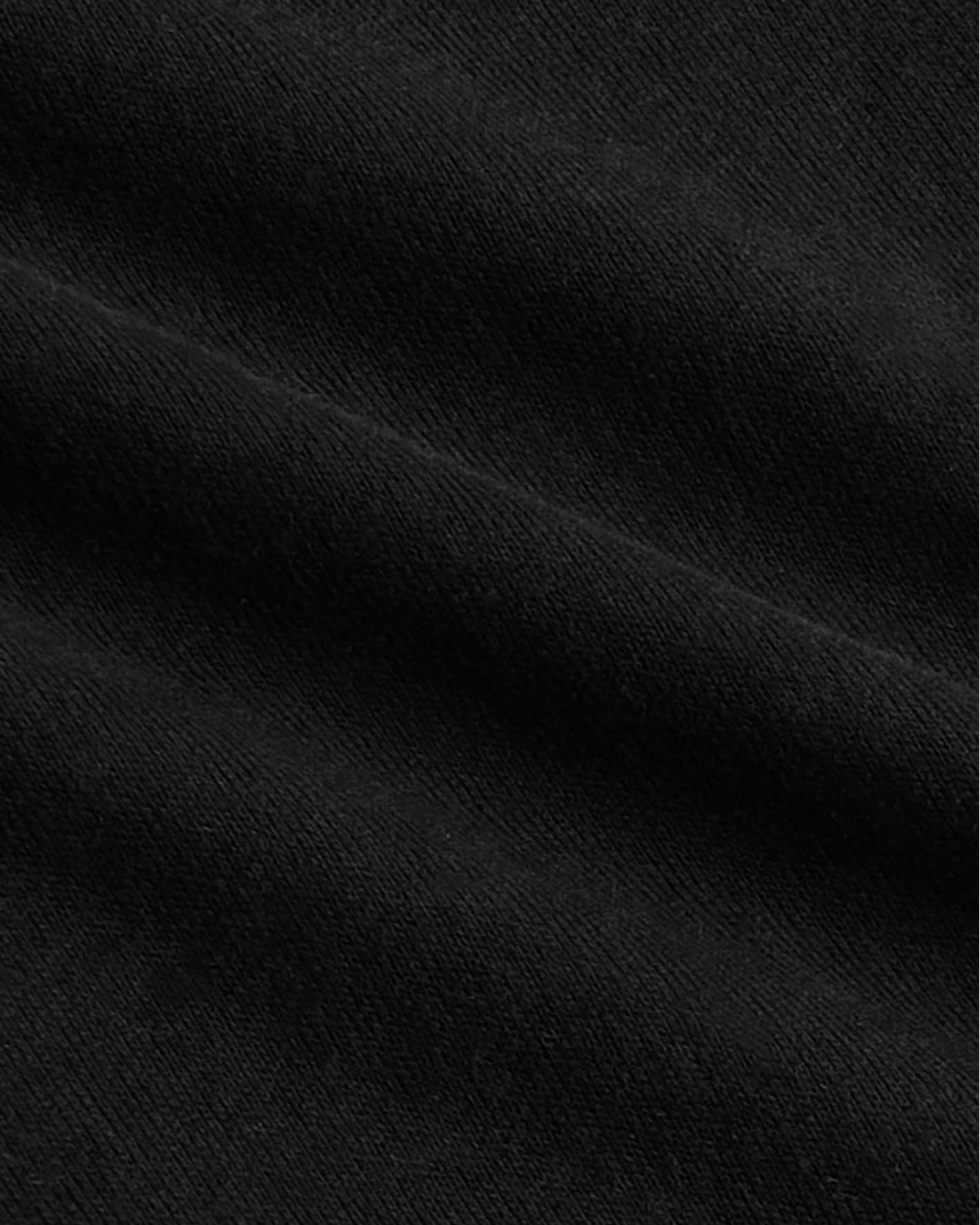Boys' All Black Classic Long Sleeve Curved Hem Crew Neck 3-Pack