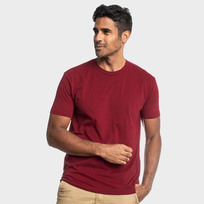 Cardinal Red Crew Neck Tee