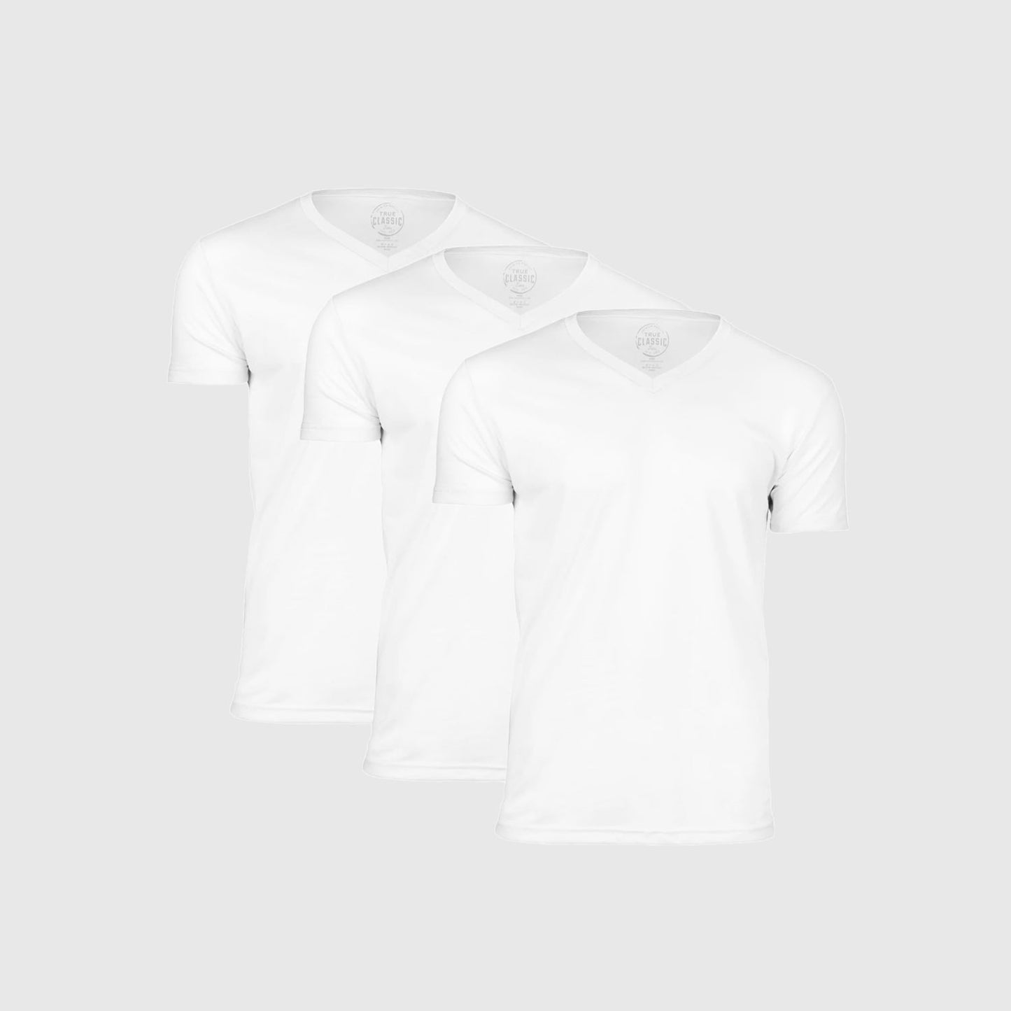 True Classic Men’s V-Neck T Shirt – Soft Cotton Blend Fit, Tailored Short Sleeve Tee for Everyday, Streetwear, or Layered Looks