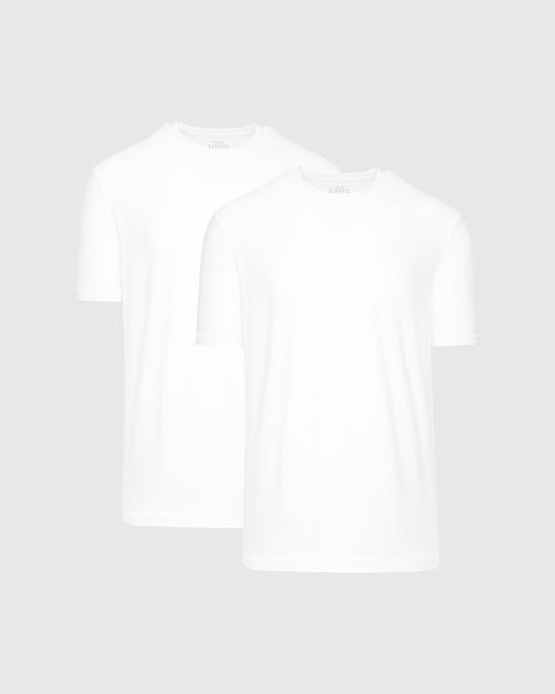 All White Active Crew 2-Pack