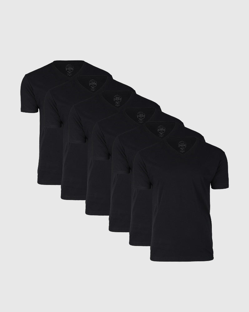 True Classic Men’s V-Neck T Shirt – Soft Cotton Blend Fit, Tailored Short Sleeve Tee for Everyday, Streetwear, or Layered Looks