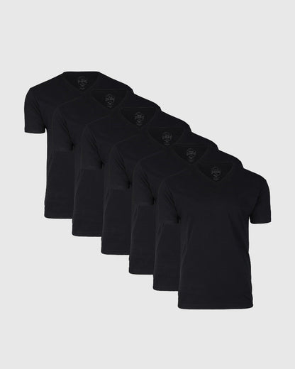 True Classic Men’s V-Neck T Shirt – Soft Cotton Blend Fit, Tailored Short Sleeve Tee for Everyday, Streetwear, or Layered Looks