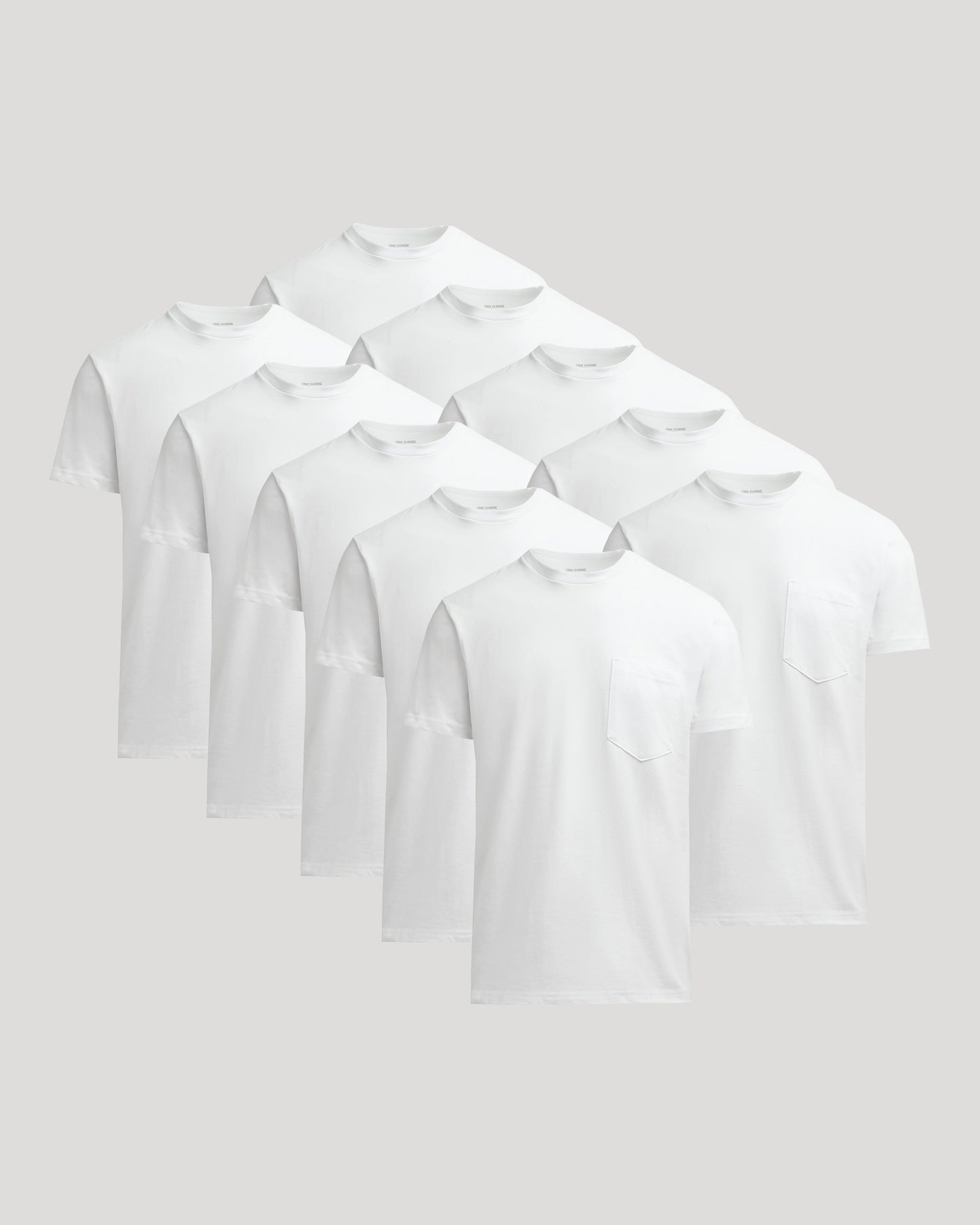 All White Heavyweight Pocket Crew 10-Pack