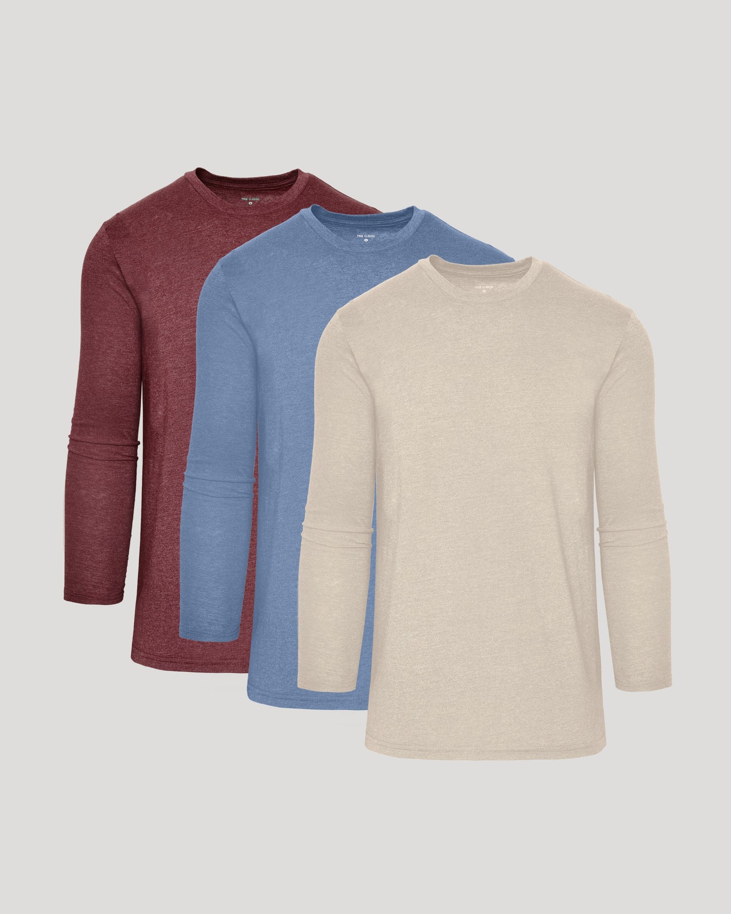 True Classic Men’s Long Sleeve Crew Neck Tee – Soft Cotton Stretch Fit, Tailored Everyday Shirt for Layering, Loungewear, or Streetwear Looks