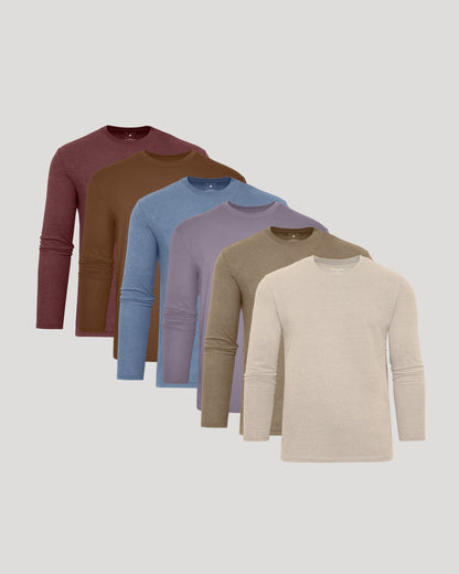 True Classic Men’s Long Sleeve Crew Neck Tee – Soft Cotton Stretch Fit, Tailored Everyday Shirt for Layering, Loungewear, or Streetwear Looks