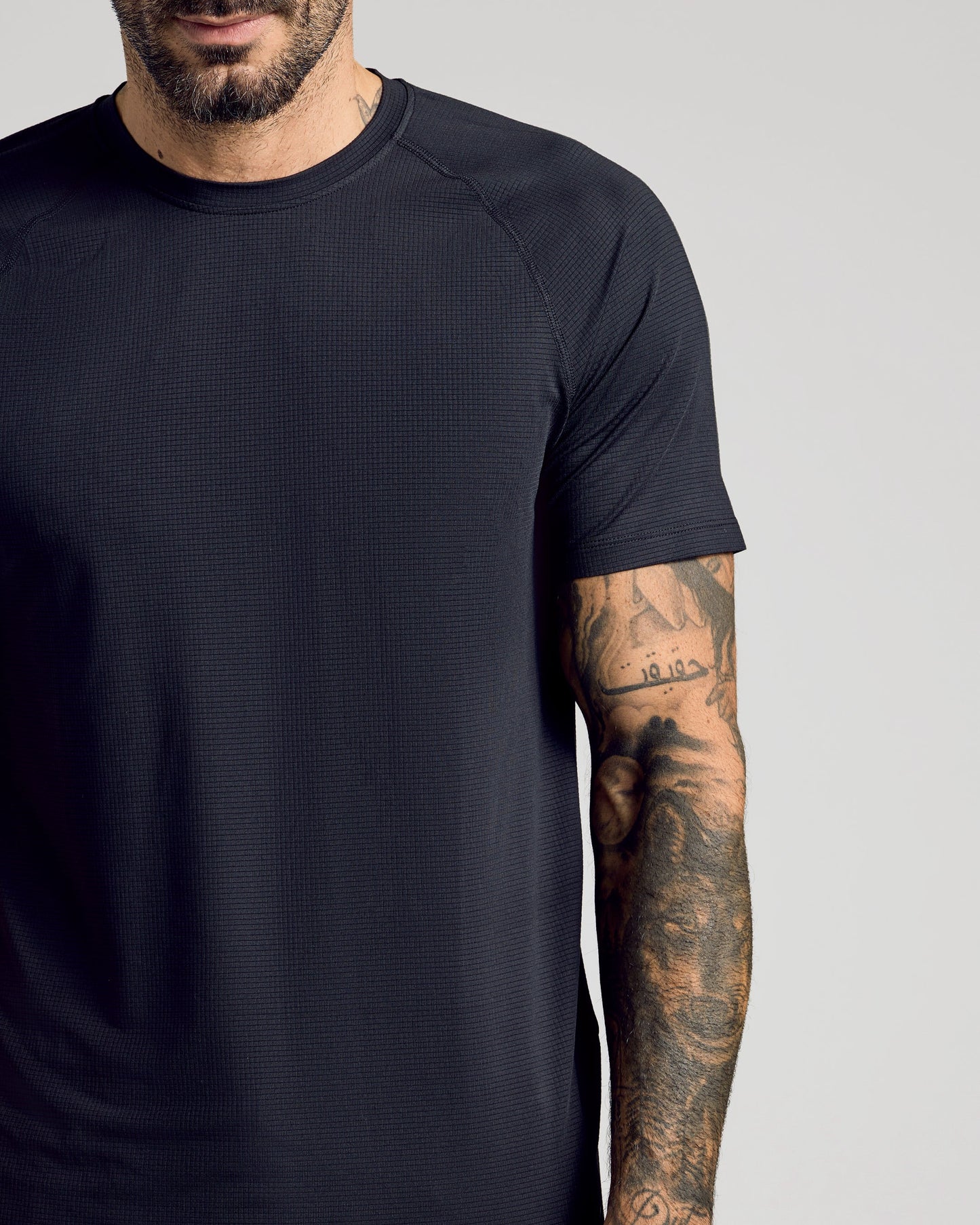 Black Active Mesh Crew 6-Pack