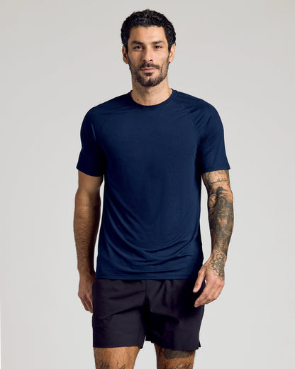 Navy Active Mesh Crew 6-Pack